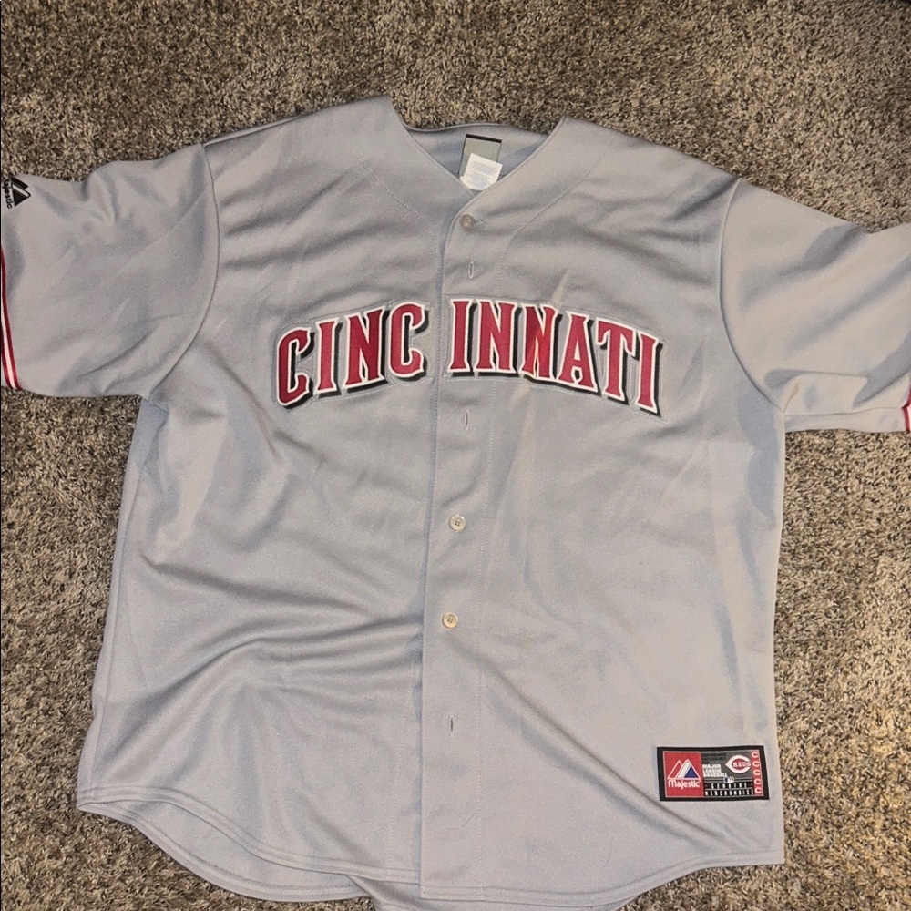 Majestic Gray Cincinnati Reds Brandon Phillips Jersey Men’s XL